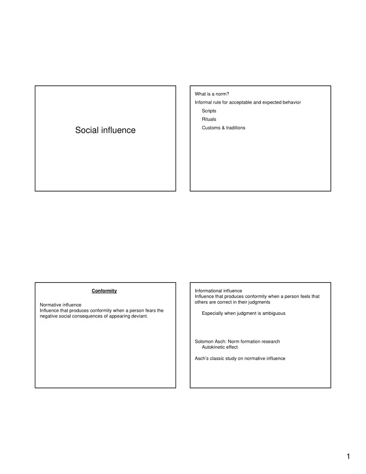 social influence