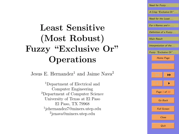 least sensitive