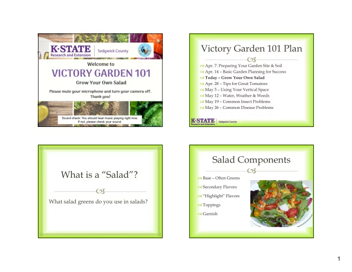 victory garden 101 plan