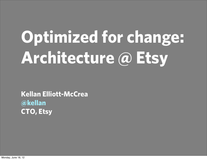 optimized for change architecture etsy
