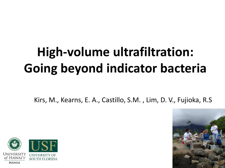 high volume ultrafiltration going beyond indicator