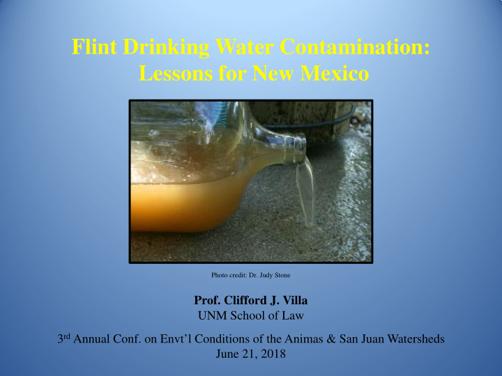 flint drinking water contamination lessons for new mexico