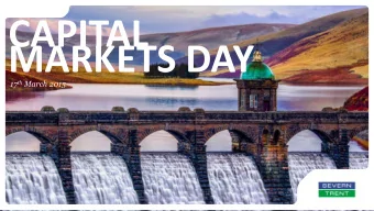 CAPITAL  MARKETS DAY 17 th March 2015 Cautionary statement regarding Forward Looking Statements