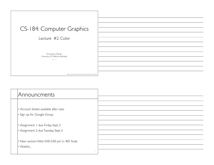 cs 184 computer graphics