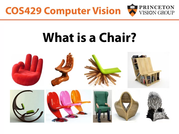 what is a chair the object the texture the object the