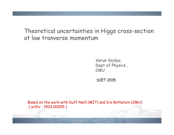 theoretical uncertainties in higgs cross section at low