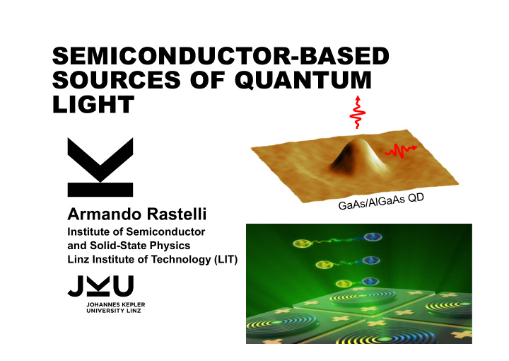 semiconductor based sources of quantum light