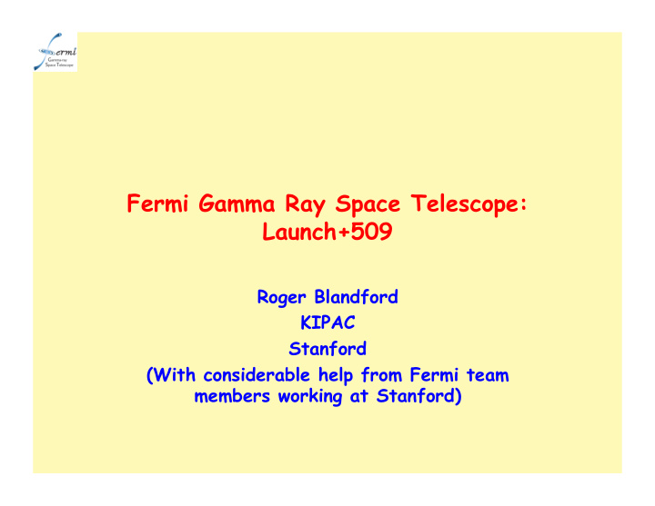 fermi gamma ray space telescope launch 509