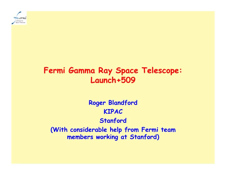 fermi gamma ray space telescope launch 509