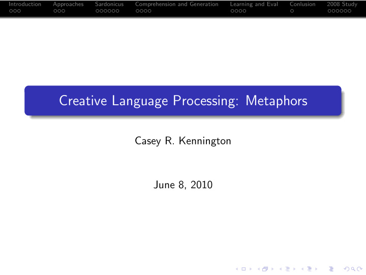 creative language processing metaphors