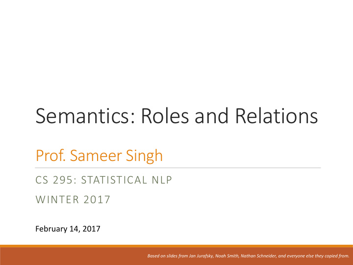 semantics roles and relations
