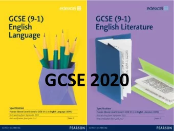 GCSE 2020  Aims of this evening  To know the format of the exams that  students will be sitting