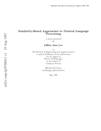 arXiv:cmp-lg/9708011 v1   19 Aug 1997