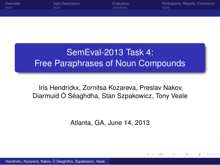 semeval 2013 task 4 free paraphrases of noun compounds