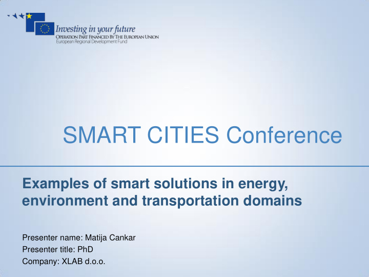 smart cities conference