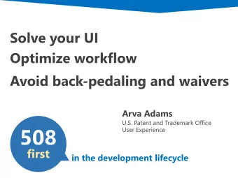 508  User Experience  first  in the development lifecycle  Captions  A key accessibility feature is