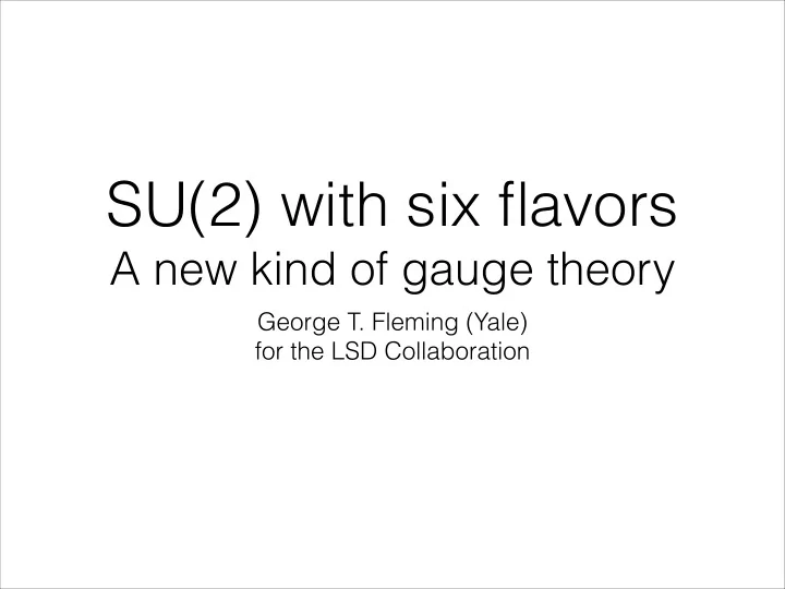 su 2 with six flavors