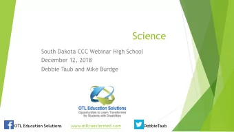 Goals u Be able to plan instruction and assessment for students  with significant cognitive