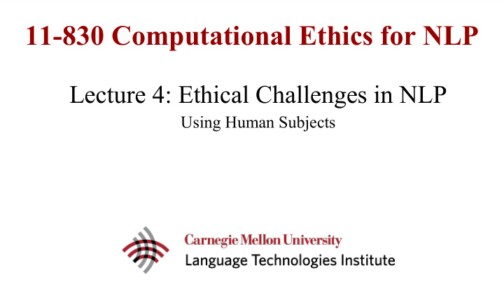 11 830 computational ethics for nlp