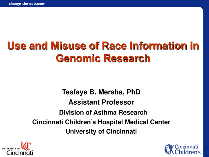use and misuse of race information in genomic research