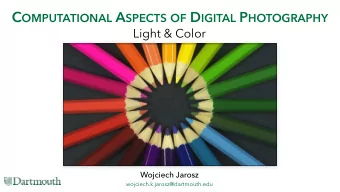 Administritivia  Assignment 1 due tomorrow  - Please bring your pinhole cameras to class on