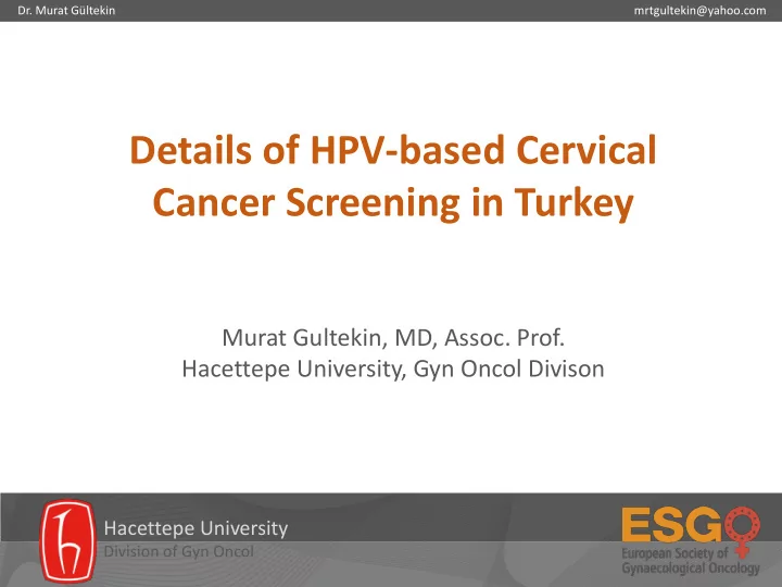 cancer screening in turkey