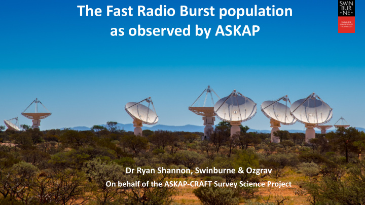 the fast radio burst population as observed by askap