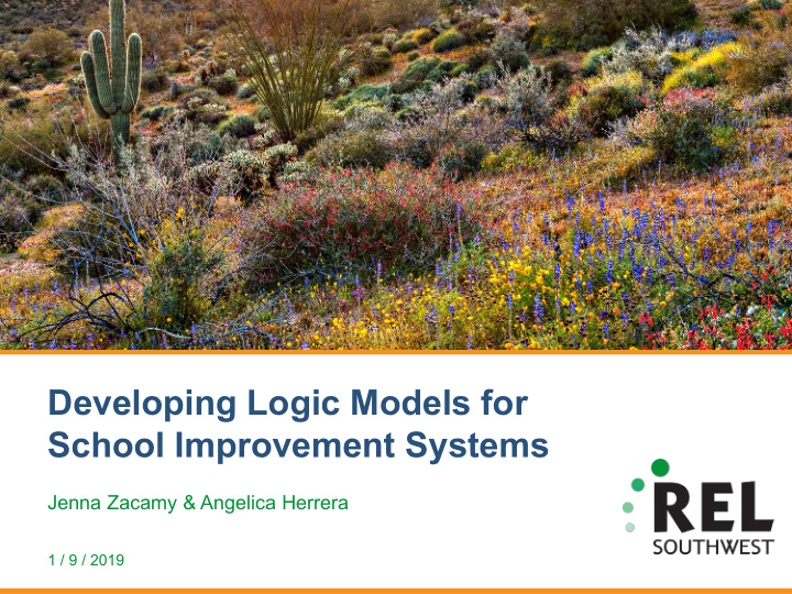 developing logic models for school improvement systems