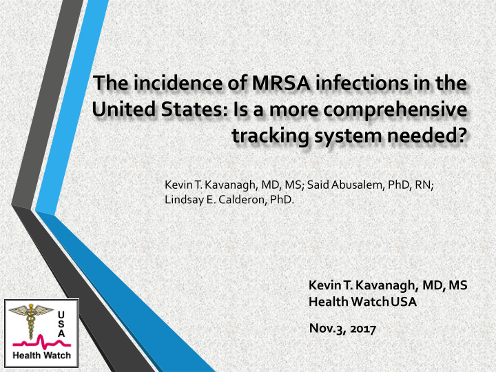 the incidence of mrsa infections in the united states is