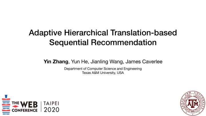 adaptive hierarchical translation based sequential