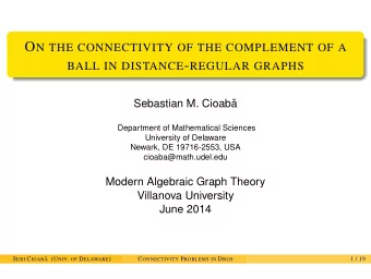 T HE S TANDARD S EQUENCES OF A DRG T HE STANDARD SEQUENCE OF AN EIGENVALUE The standard sequence of