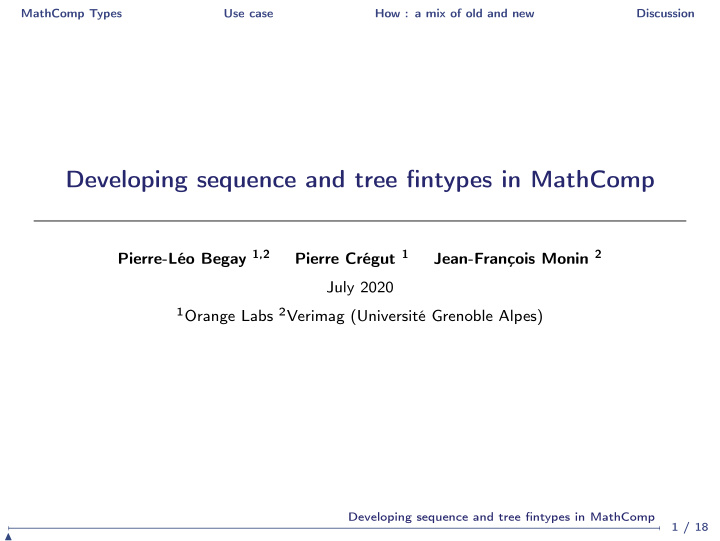 developing sequence and tree fintypes in mathcomp