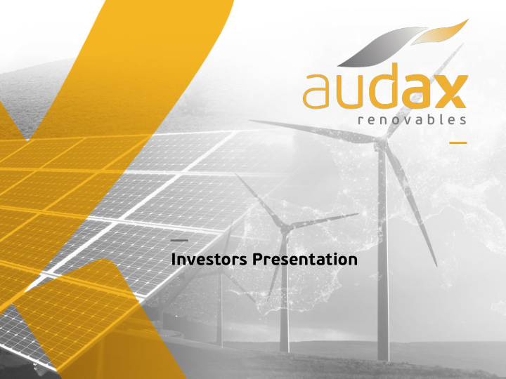 investors presentation