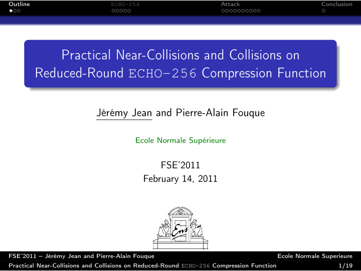 practical near collisions and collisions on reduced round