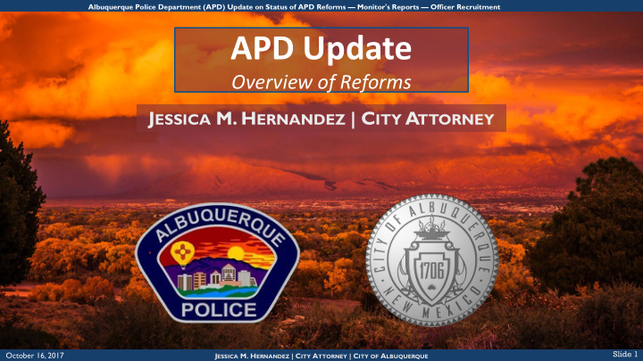 apd update