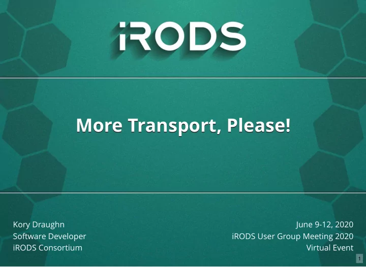 more transport please more transport please