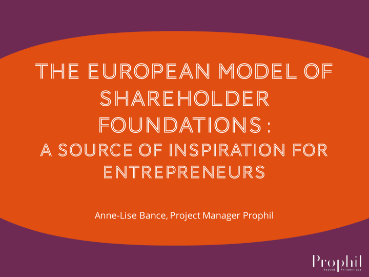 the european model of shareholder foundations