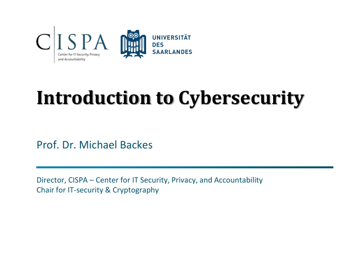 introduction to cybersecurity