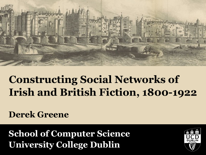 constructing social networks of irish and british fiction