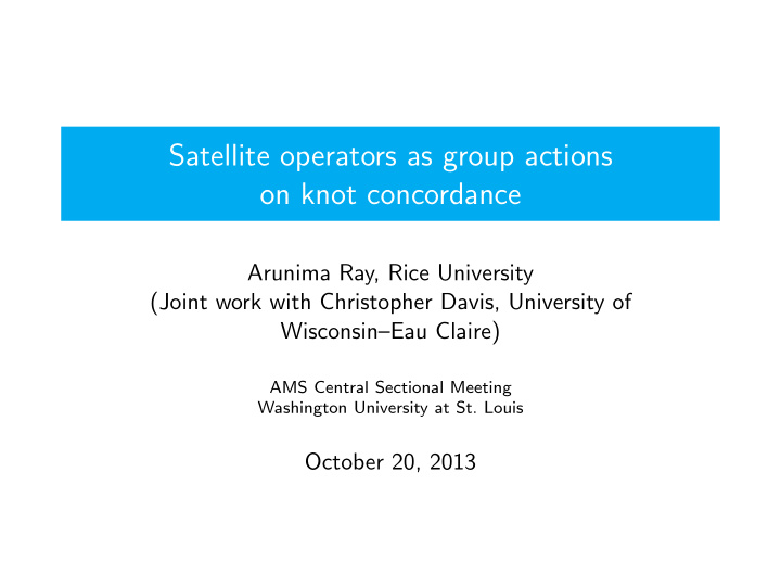 satellite operators as group actions on knot concordance