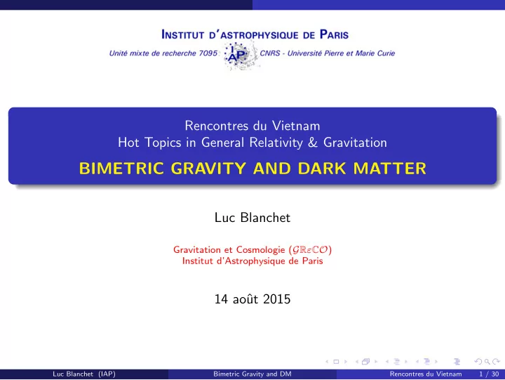 bimetric gravity and dark matter