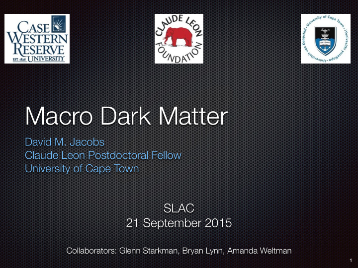 macro dark matter