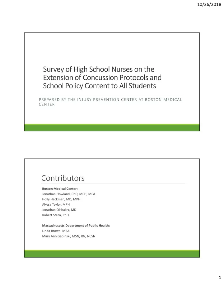 contributors