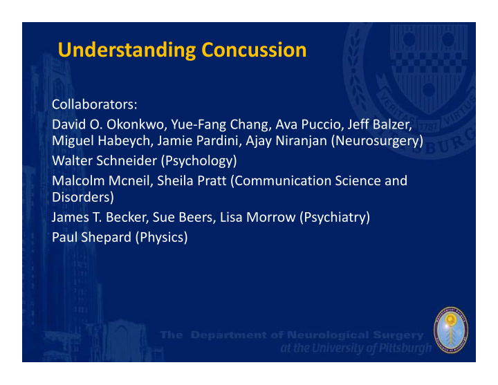 understanding concussion