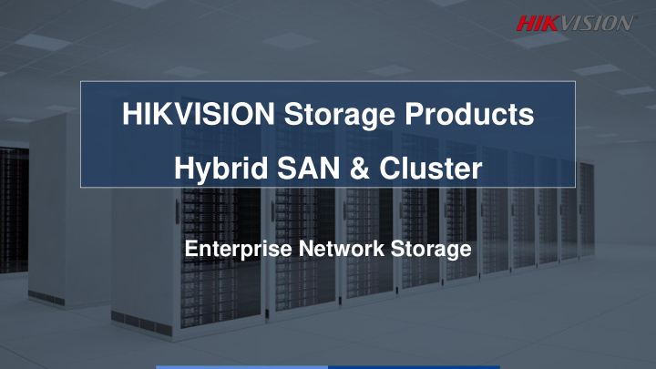 hybrid san cluster