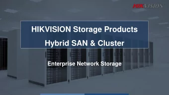 Hybrid SAN &amp; Cluster  Enterprise Network Storage  Hikvision Enterprise Network Storage