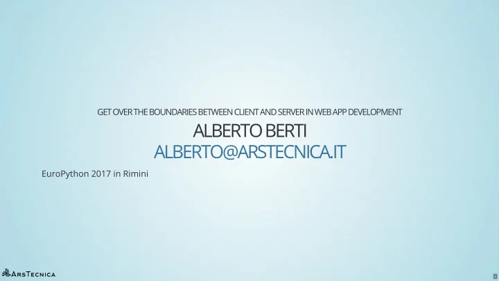 alberto berti alberto arstecnica it