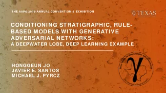 CONDITIONING STRATIGRAPHIC, RULE-  BASED MODELS WITH GENERATIVE  ADVERSARIAL NETWORKS:  A DEEPWATER