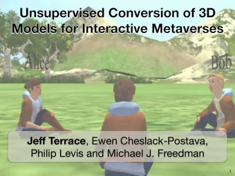Jeff Terrace , Ewen Cheslack-Postava, Philip Levis and Michael J. Freedman  1   What is a