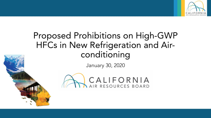 proposed prohibitions on high gwp hfcs in new